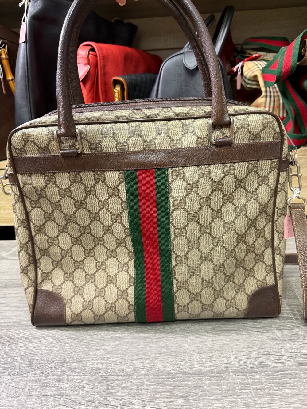 Gucci Vintage Sherry Line Business Tote with Strap - Picture 6 of 15